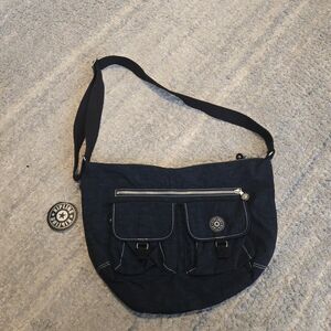 Kipling Arkan Crossbody Bag Blue Shoulder Bag Top Zip NEW